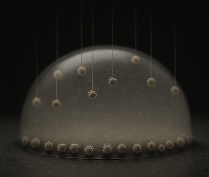 Viral Transport in evaporating sessile model respiratory droplets